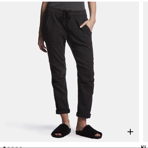 James Perse Pants & Jumpsuits James Perse Mixed Media Linen Pull On Joggers Poshmark